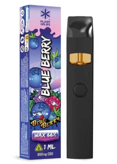 Plant of Life Blueberry Disposable CBD Wax Vape 1 ml