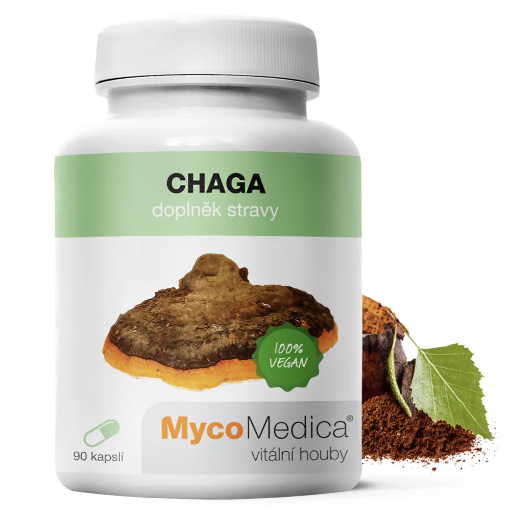 MycoMedica Chaga extrakt 500 mg – 90 kapsúl
