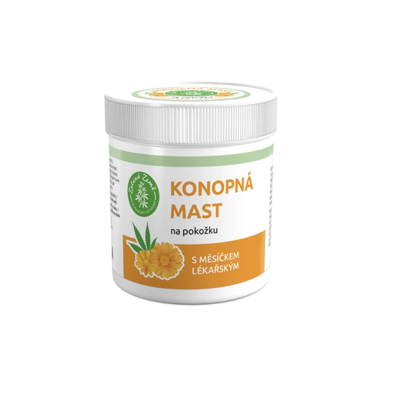 Zelená Země Konopná masť s nechtíkom 100 ml