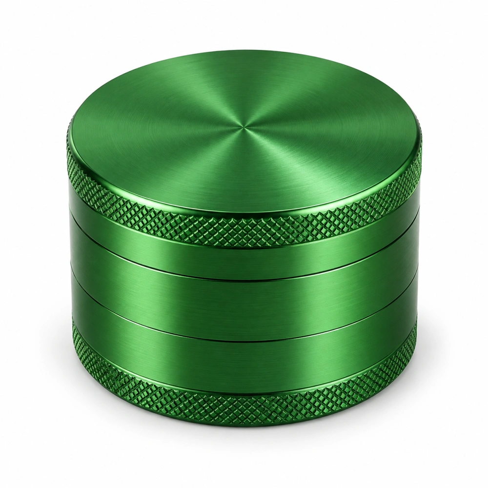 Hliníková drvička Green – 4-dielna, 63 mm