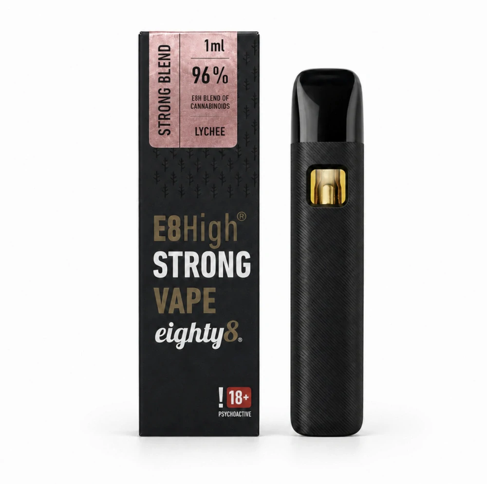 E8High DISPOSABLE VAPE Strong Lychee 1 ml Eighty8
