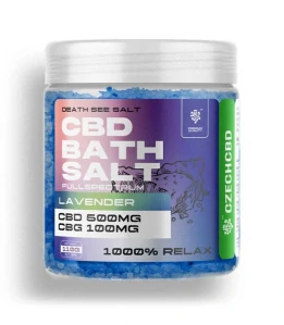 Kúpeľová soľ CBD + CBG soľ 500 mg Levandule 110 g