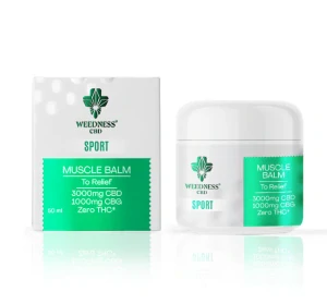 Weedness Sport Muscle Relief Balm 3000mg CBD and 1000mg CBG 50ml