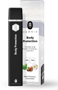 Hemnia Premium Functional CBC and CBG Vape Pen Body Protection - 20% CBC, 75% CBG, bazalka, škorica, harmanček, 1 ml