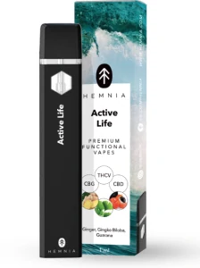 Active Life - Prémiové funkčné pero CBG, THCV a CBD, zázvor, Gingko biloba, guarana, 1 ml