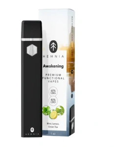 Awakening - prémiové funkčné pero CBG a CBD, citrón, mäta, zelený čaj, 1 ml, HEMNIA