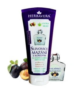 Herbavera slivkový tuk s konope, 200 ml, Herbavera