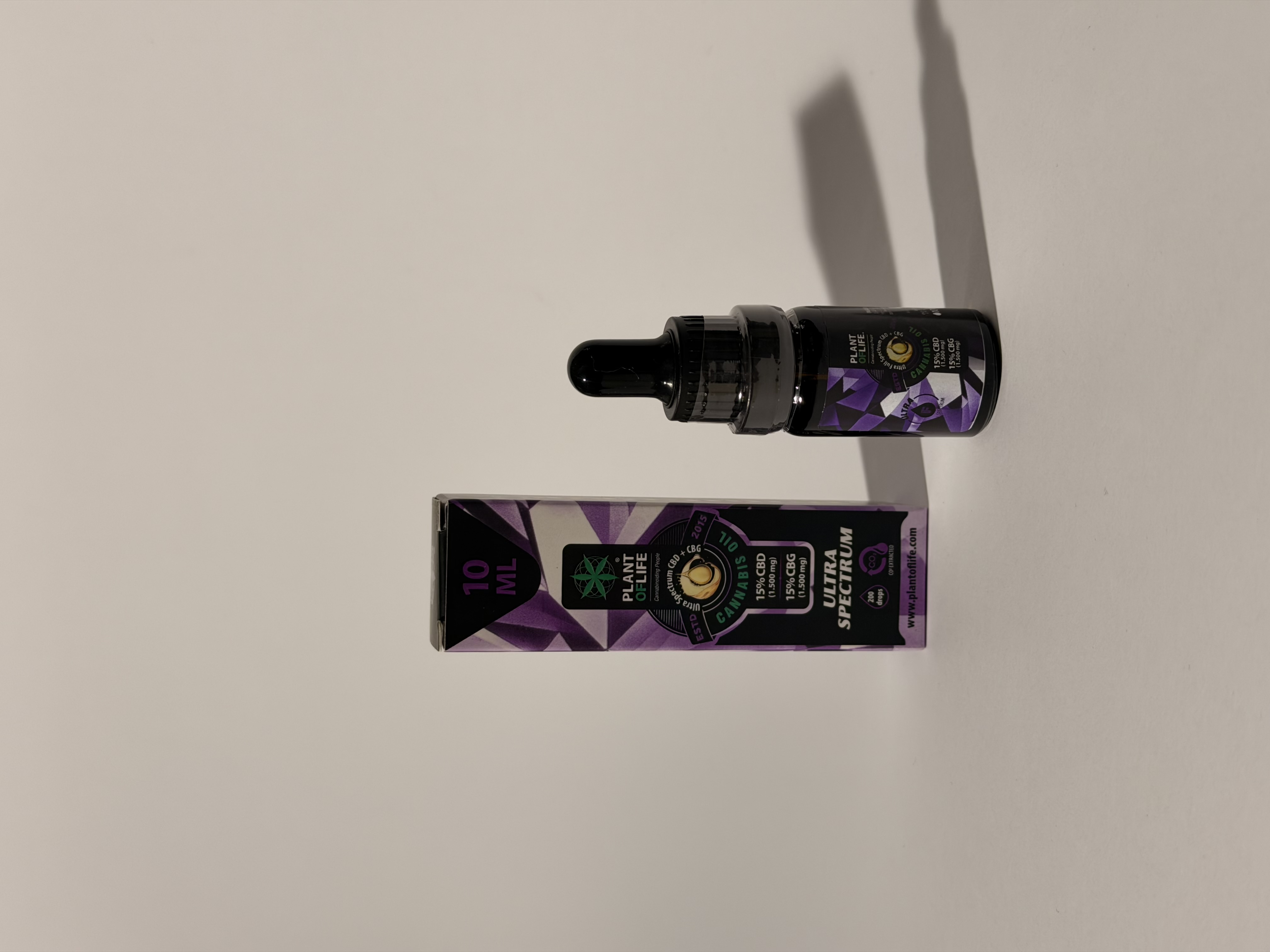 PLANT OF LIFE CBD + CBG Ultra Spectrum Oil 15% + 15% – 10 ml
