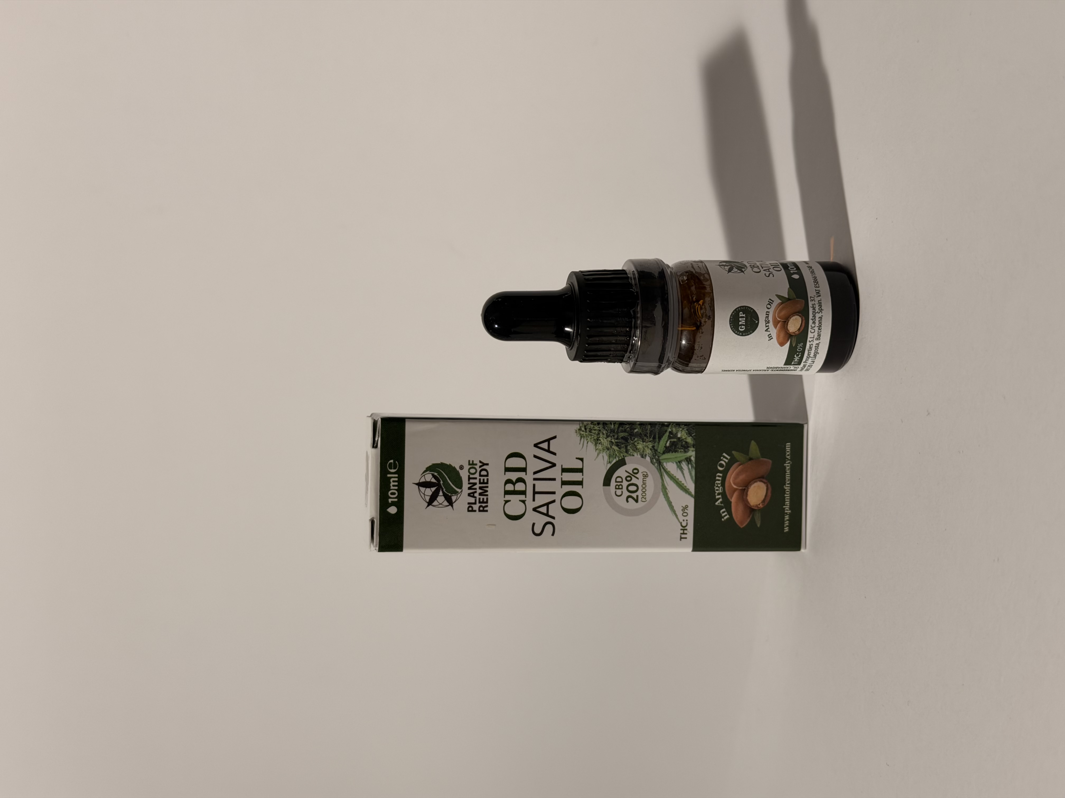 Plant of Remedy CBD Sativa Oil 20% THC 0% – Argan Oil 10 ml