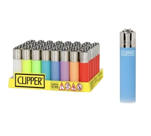 Zapaľovač Clipper Classic Large priehľadný – MIX