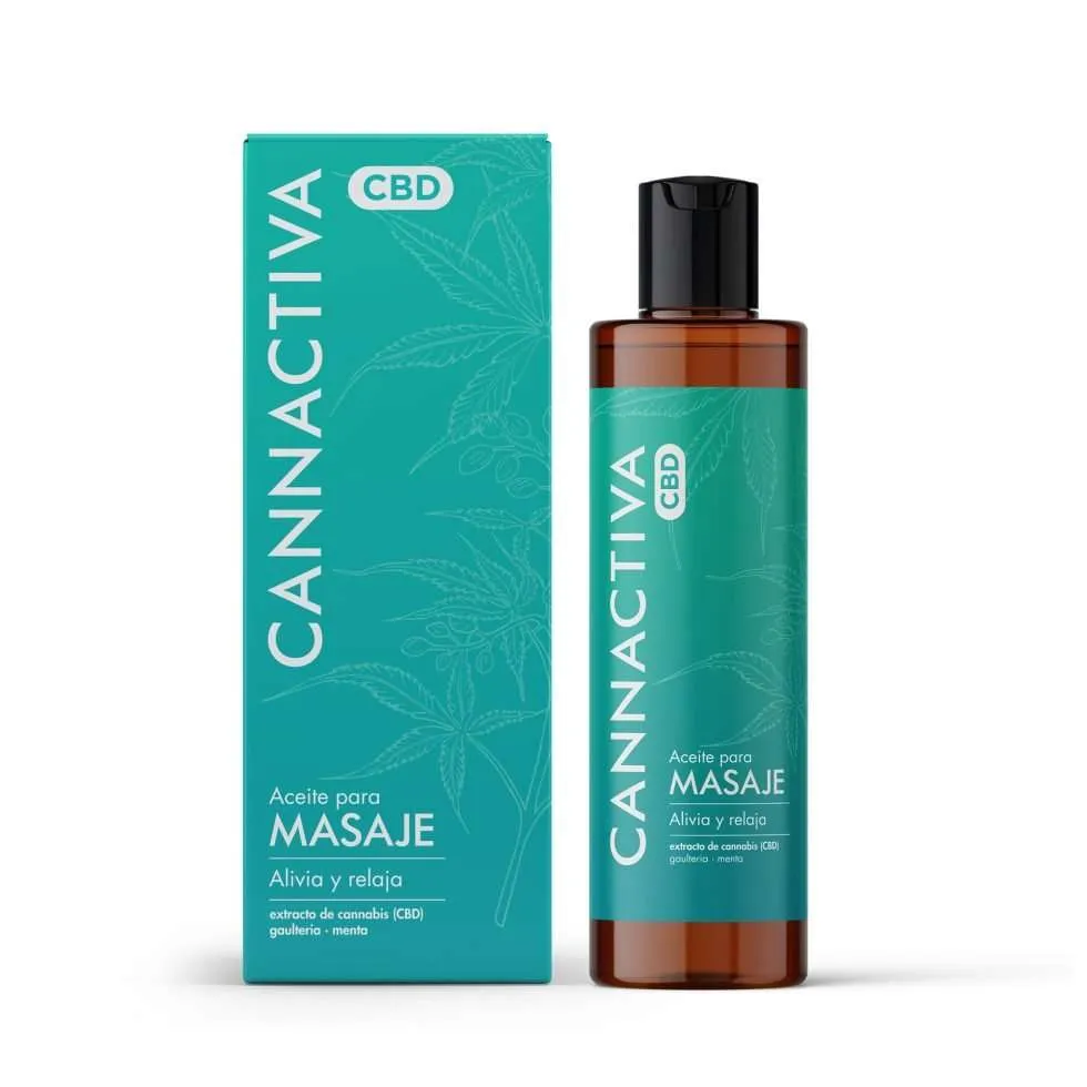 Cannactiva CBD masážny olej (200 ml)