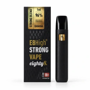 E8High DISPOSABLE VAPE Strong Banana 1 ml  Eighty8