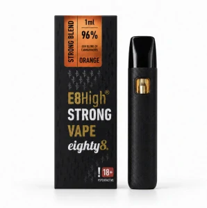 E8High DISPOSABLE VAPE Strong Orange 1 ml  Eighty8