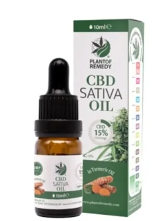  PLANT OF REMEDY kurkumínový olej s 15% CBD